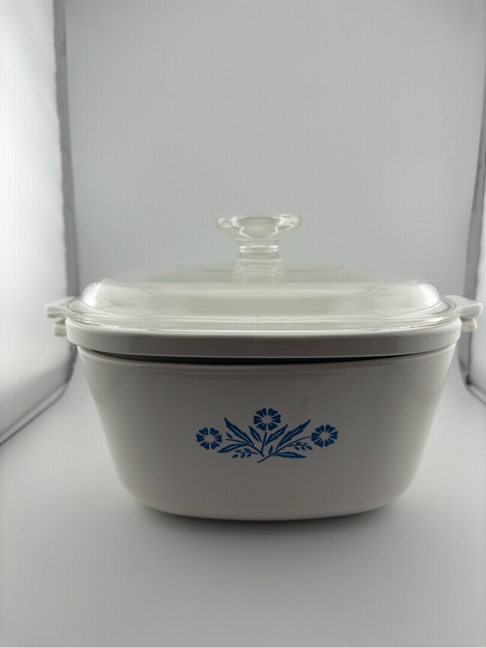 CorningWare Cornflower Blue Double Boiler P-17-B and 2Qt dish with lid